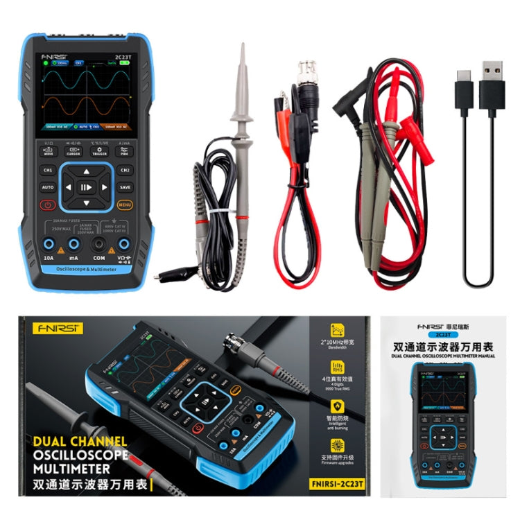 FNIRSI 3 In 1 Handheld Digital Oscilloscope Dual-Channel Multimeter, Specification: Standard - Digital Multimeter by FNIRSI | Online Shopping South Africa | PMC Jewellery | Buy Now Pay Later Mobicred