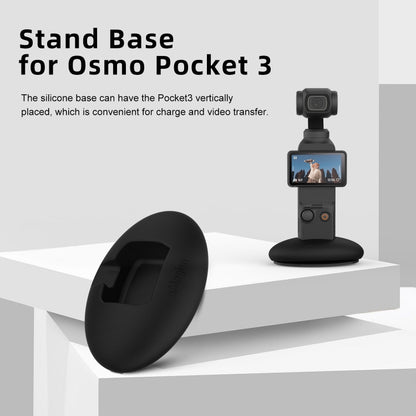 For DJI Osmo Pocket 3 aMagisn Desktop Silicone Base Car Sports Camera Accessories(Base+Double-sided Glue) - Mount & Holder by aMagisn | Online Shopping South Africa | PMC Jewellery | Buy Now Pay Later Mobicred