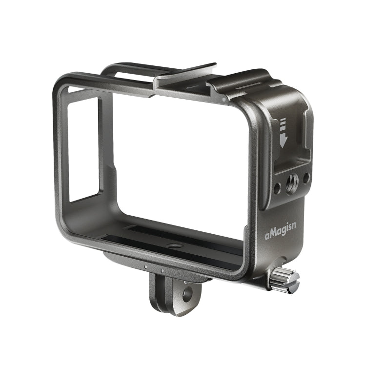 For Insta360 ONE RS Series aMagisn Sports Camera Metal Rabbit Cage Cold Shoe Extended Protective Frame - Mount & Holder by aMagisn | Online Shopping South Africa | PMC Jewellery | Buy Now Pay Later Mobicred