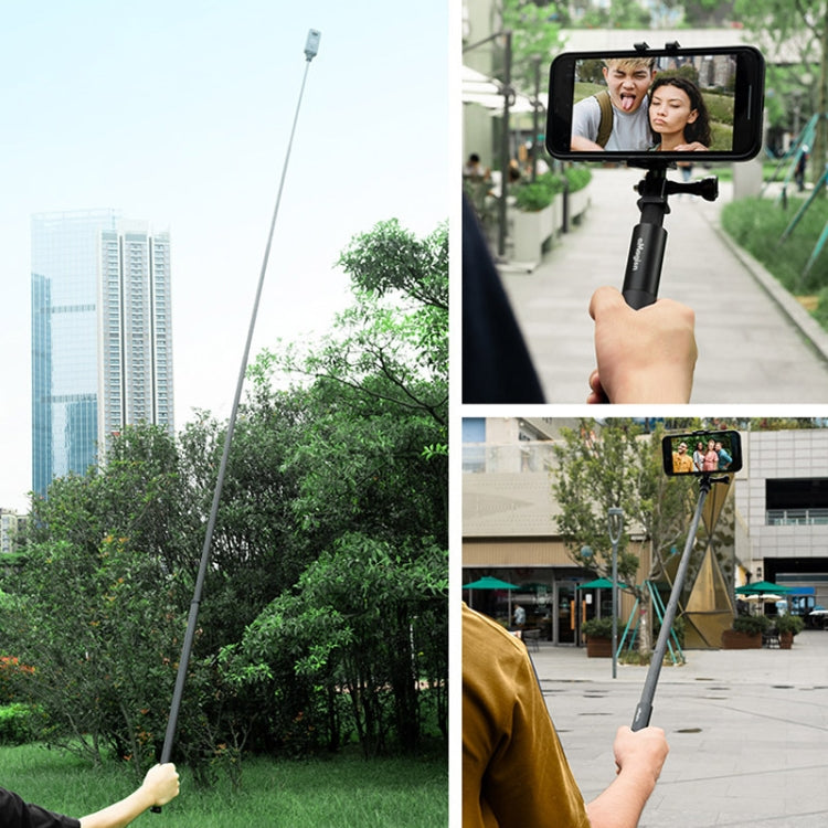 aMagisn 120cm Invisible Straight Pull Selfie Stick Sports Camera Accessories, Specification: Rod+1/4 Turn 3 Jaw+Screw - Extendable Pole by aMagisn | Online Shopping South Africa | PMC Jewellery | Buy Now Pay Later Mobicred