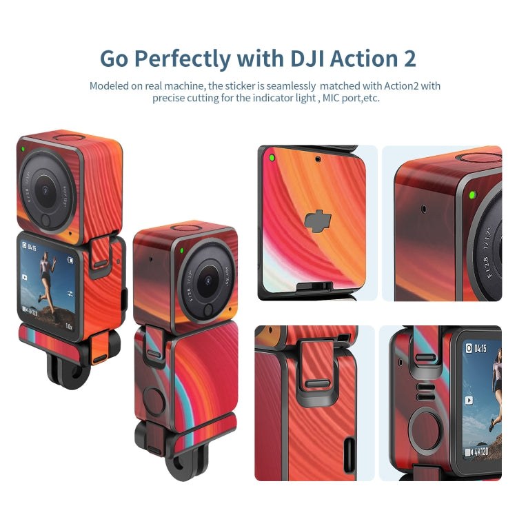 For DJI Action 2 aMagisn Body Protection Paper Scratch-Resistant Film Accessories, Style: Dual-screen Model Carbon Fiber -  by aMagisn | Online Shopping South Africa | PMC Jewellery | Buy Now Pay Later Mobicred