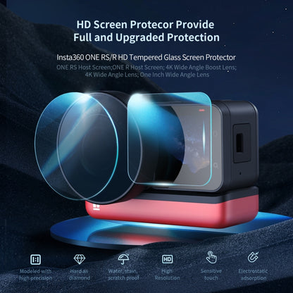 For Insta360 One RS / R Host+4K Wide Angle 1set aMagisn Tempered Film Screen Protector - Protective Film & Stickers by aMagisn | Online Shopping South Africa | PMC Jewellery | Buy Now Pay Later Mobicred