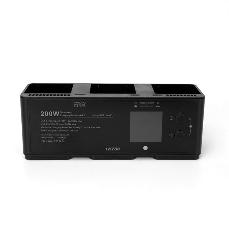 For DJI Air 3 Smart Flight Battery LKTOP 200W 3-Channel Charging Manager - free shipping - PMC TechLife - Order now!