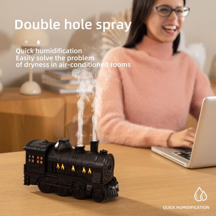 300ml Small Train Essential Oil Diffuser Humidifier With Remote Control EU Plug - free shipping - PMC TechLife - Order now!