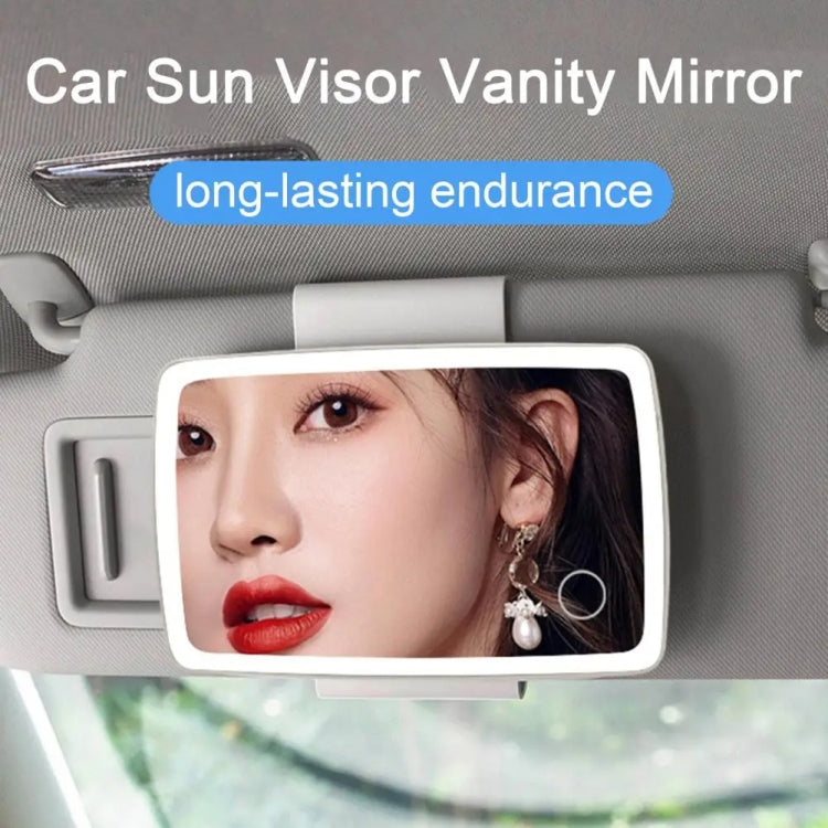 Car Sun Visor LED Light Cosmetic Mirror(White) - Interior Mirrors by PMC Jewellery | Online Shopping South Africa | PMC Jewellery