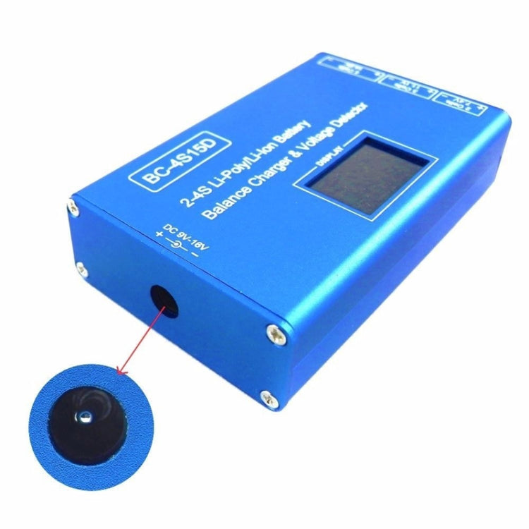 Li-Ion Battery LED Digital Display Balance Charging Case With Power Supply, US Plug(Blue) - Charger & Converter by PMC TechLife | Online Shopping South Africa | PMC TechLife | Buy Now Pay Later Mobicred