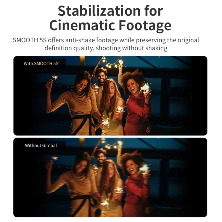 ZHIYUN Smooth 5S 3-Axis Smartphone Handheld Gimbals Stabilizer, Spec: Standard Black - free shipping - PMC TechLife - Order now!