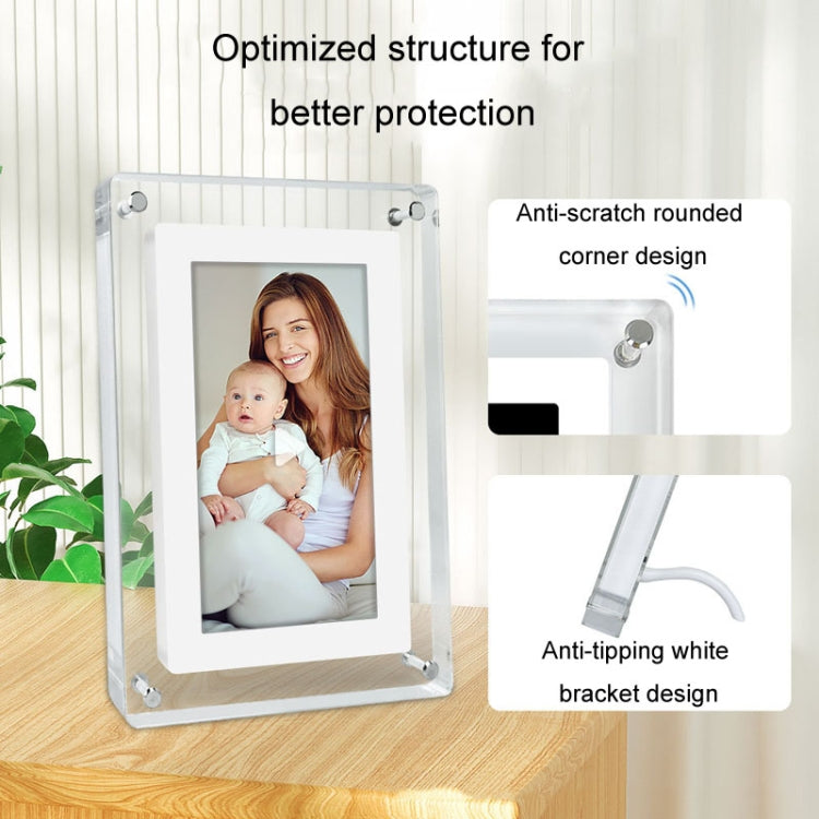 5 Inch HD Digital Photo Frame Crystal Advertising Player 1080P Motion Video Picture Display Player(US Plug) - 1.5-7.0 inch by PMC Jewellery | Online Shopping South Africa | PMC Jewellery | Buy Now Pay Later Mobicred