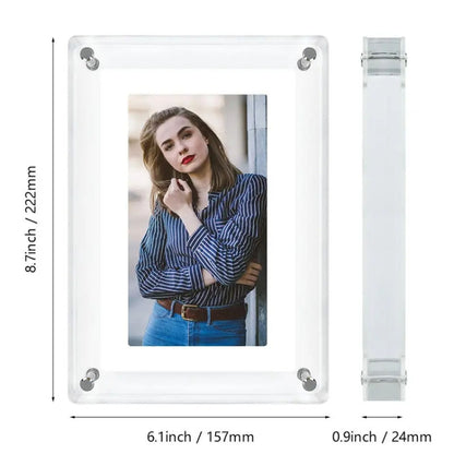 7 Inch Acrylic HD Digital Photo Frame Desktop Smart Motion Video Player Ornament(EU Plug) - 1.5-7.0 inch by PMC Jewellery | Online Shopping South Africa | PMC Jewellery | Buy Now Pay Later Mobicred