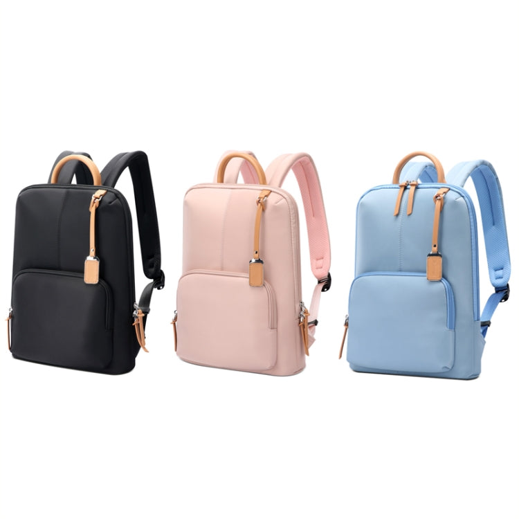 Bopai 62-126521 14-inch Laptop Thin and Light Business Waterproof Backpack(Pink) - free shipping - PMC Jewellery - Order now!