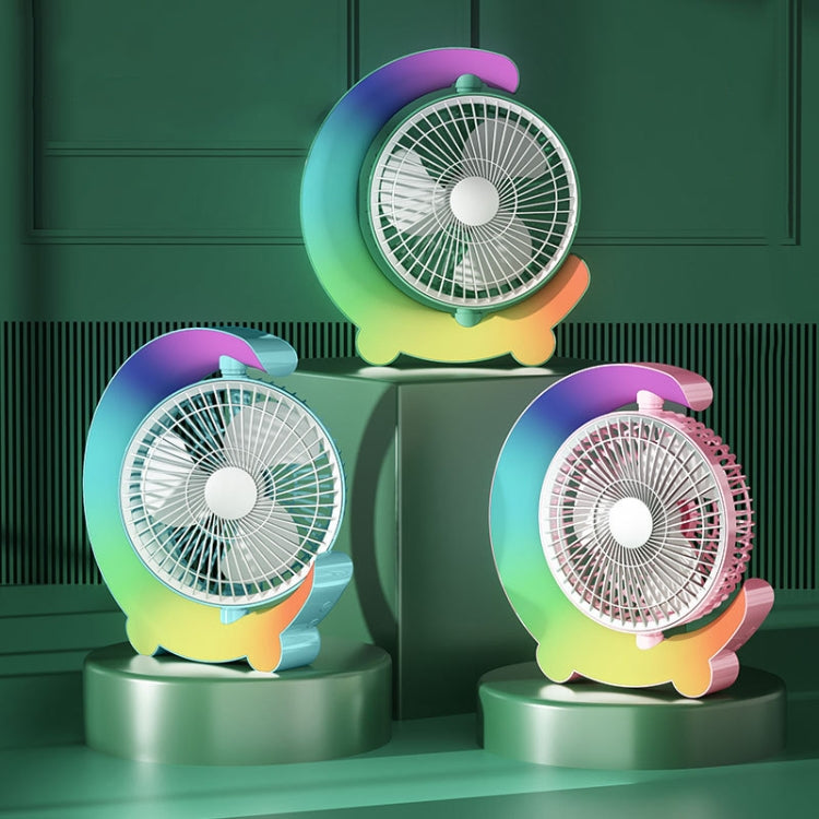 F11 USB Charging Cool Marquee Desktop Portable Fan(Sakura Pink) - Electric Fans by PMC Jewellery | Online Shopping South Africa | PMC Jewellery | Buy Now Pay Later Mobicred