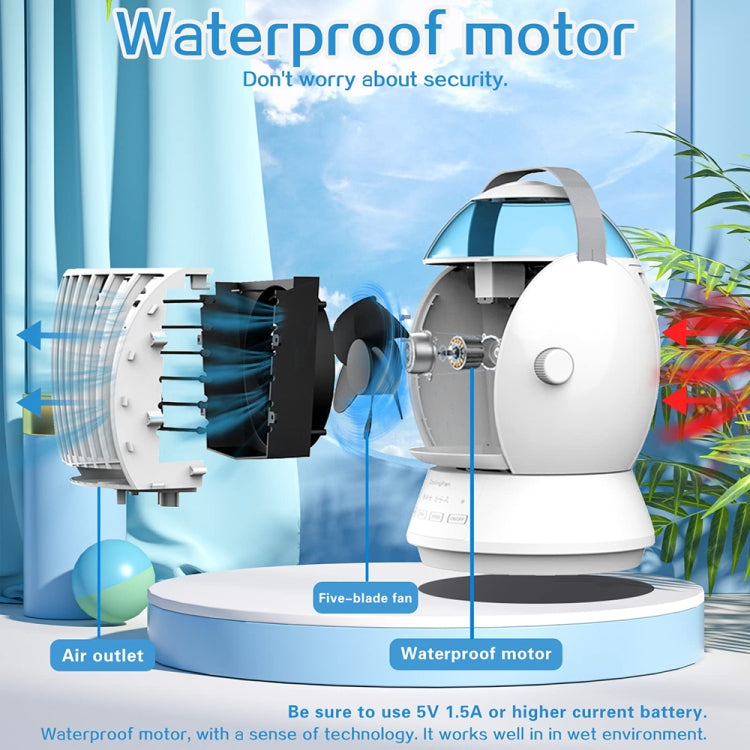 CF-009 USB Touch Spray Humidification Air Conditioning Fan Desktop Office Air Cooler(White) - Electric Fans by PMC TechLife | Online Shopping South Africa | PMC TechLife | Buy Now Pay Later Mobicred