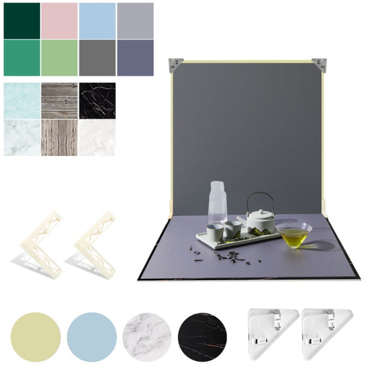 2pcs 40cm Double-Sided Background Board + 7pcs Backdrop Paper Photography Props Set, Spec: Set 2 - Solid Color by PMC Jewellery | Online Shopping South Africa | PMC Jewellery | Buy Now Pay Later Mobicred