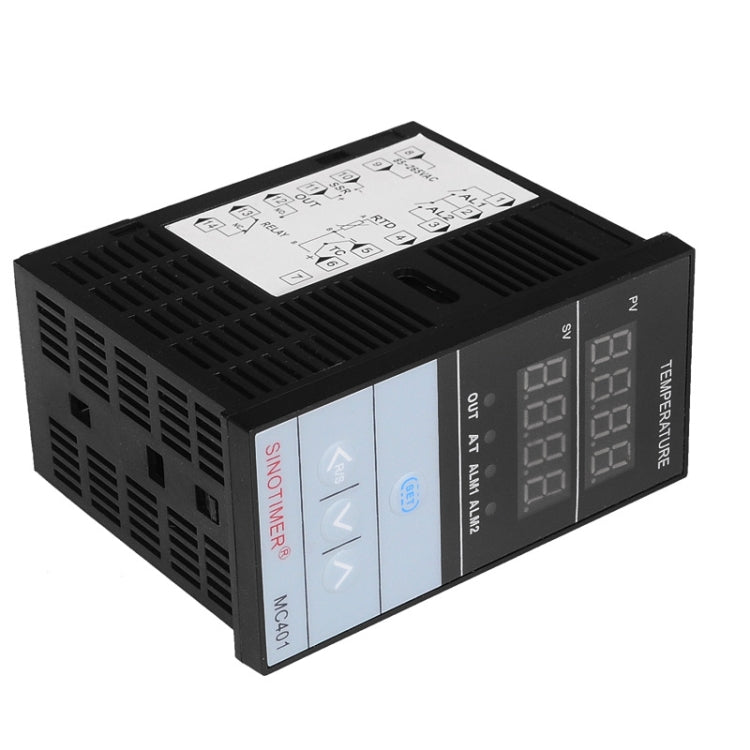 SINOTIMER MC401 Universal Input Short Case PID Intelligent Temperature Controller Meter Heating Cooling Relay SSR Solid State Output - Thermostat & Thermometer by SINOTIMER | Online Shopping South Africa | PMC TechLife | Buy Now Pay Later Mobicred