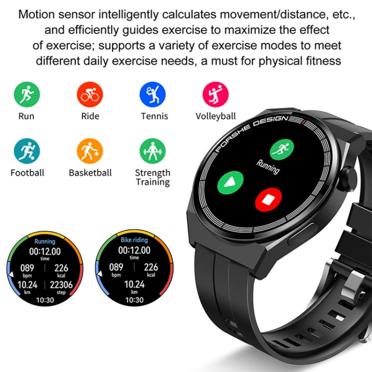 GT3Pro 1.28-Inch Health Monitoring Bluetooth Call Smart Watch With NFC, Color: Silver Three-bead Steel - Smart Watches by PMC Jewellery | Online Shopping South Africa | PMC Jewellery