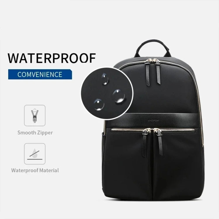 Bopai 14-inch Laptop Casual Lightweight Waterproof Backpack(Pink) - free shipping - PMC Jewellery - Order now!