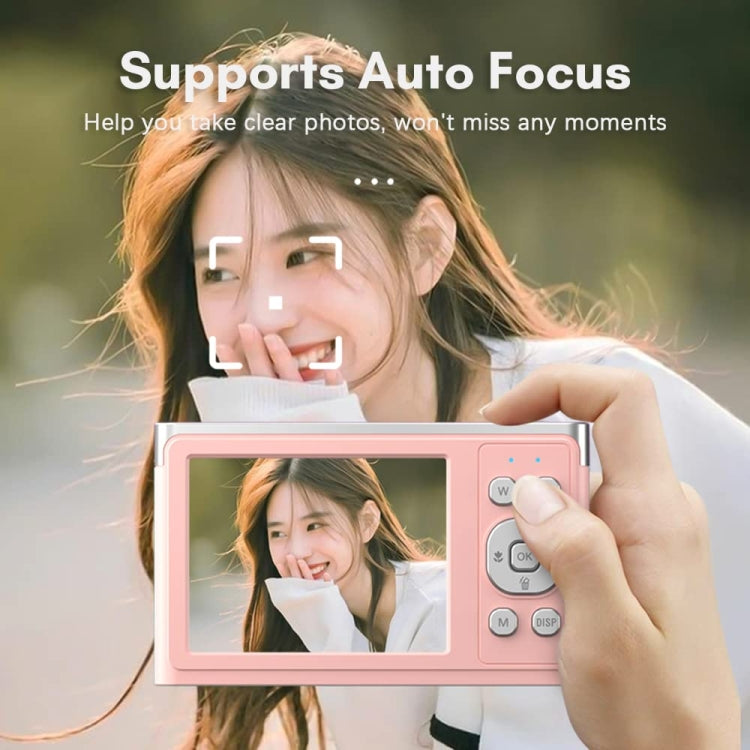 50 MP HD Camera 4K Video Retro Vlog Self-Shooting Camera(Pink) - Video Cameras by PMC Jewellery | Online Shopping South Africa | PMC Jewellery | Buy Now Pay Later Mobicred