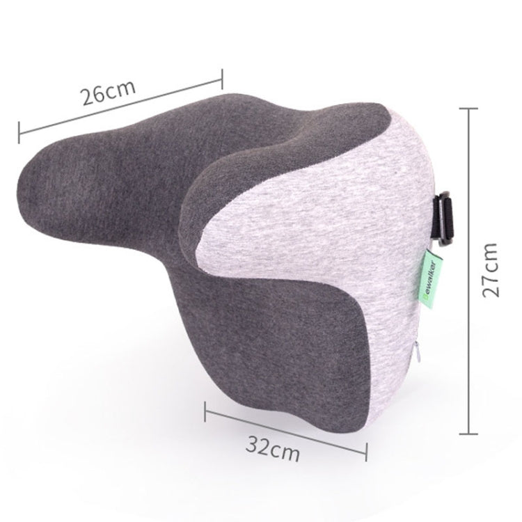 BEWALKER Car Headrest Memory Foam Neck Support Pillow Car Seat Cervical Cushion(Grey) - Seat Accessories by BEWALKER | Online Shopping South Africa | PMC Jewellery | Buy Now Pay Later Mobicred