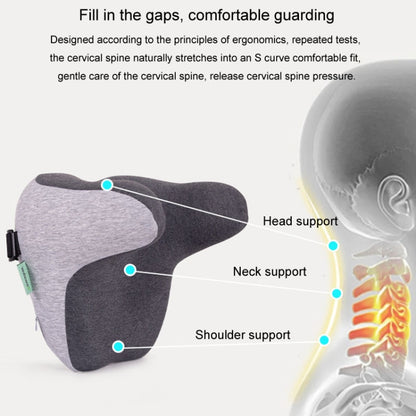 BEWALKER Car Headrest Memory Foam Neck Support Pillow Car Seat Cervical Cushion(Grey) - Seat Accessories by BEWALKER | Online Shopping South Africa | PMC Jewellery | Buy Now Pay Later Mobicred