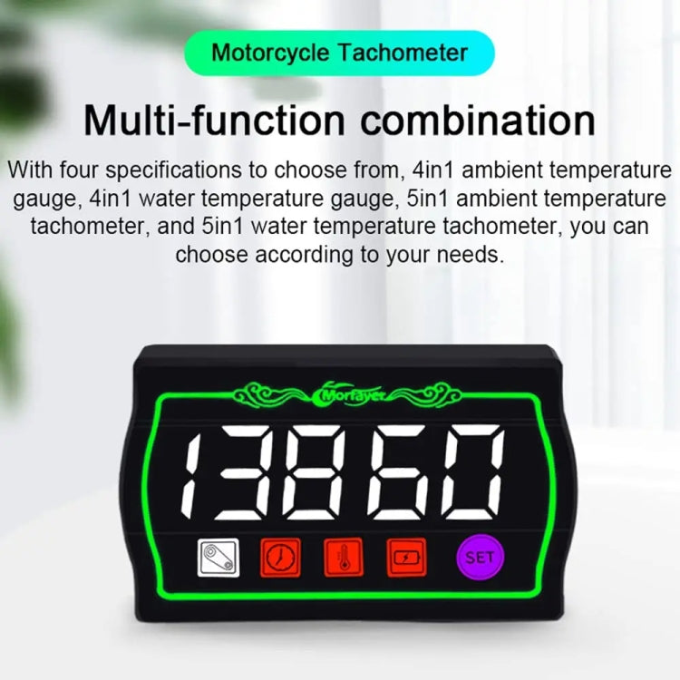 5 in 1 Ambient Temperature Tachometer Morfayer Locomotive Intelligent Multi-function Tachometer - free shipping - PMC TechLife - Order now!