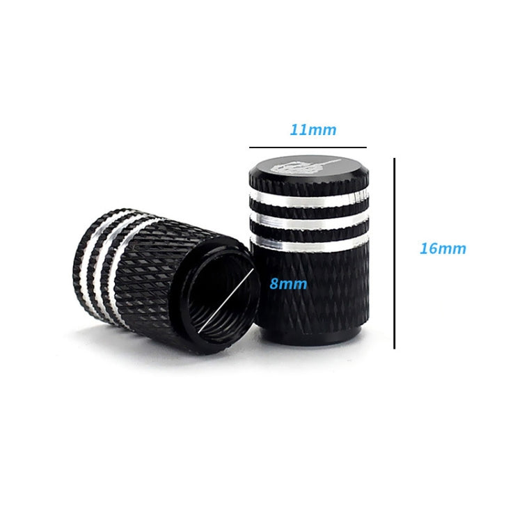 2pcs Auto Tire Laser Skull Valve Cap - Tire Valve Caps by PMC TechLife | Online Shopping South Africa | PMC TechLife | Buy Now Pay Later Mobicred