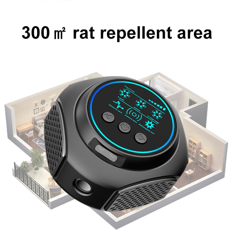 219 Intelligent Ultrasonic Multi-dimensional Frequency Conversion Home Indoor Mouse Repeller(Black) - Repellents by PMC TechLife | Online Shopping South Africa | PMC TechLife | Buy Now Pay Later Mobicred