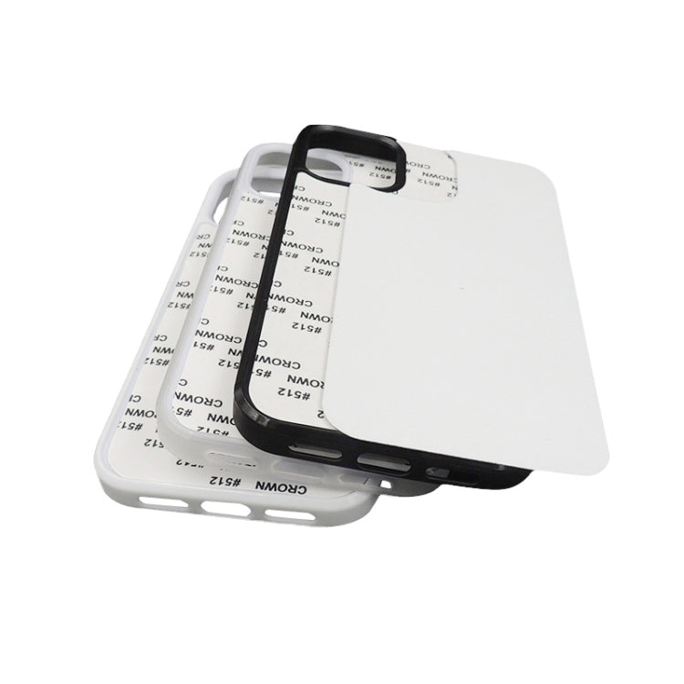 For iPhone 15 10PCS 2D Blank Sublimation Phone Case(Black) - iPhone 15 Cases by PMC TechLife | Online Shopping South Africa | PMC TechLife