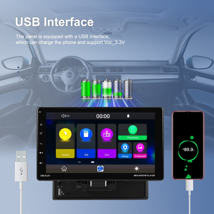 9 Inch Disassembly Screen MP5 Player Android Wireless CarPlay Reversing Image Integrated Machine(Standard) - Car MP3 & MP4 & MP5 by PMC TechLife | Online Shopping South Africa | PMC TechLife | Buy Now Pay Later Mobicred