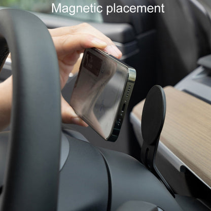 For Tesla Model 3/Y Automotive Magnetic Cell Phone Holder Car Steering Wheel Navigation Mount, Style: Curved - Car Holders by PMC Jewellery | Online Shopping South Africa | PMC Jewellery | Buy Now Pay Later Mobicred