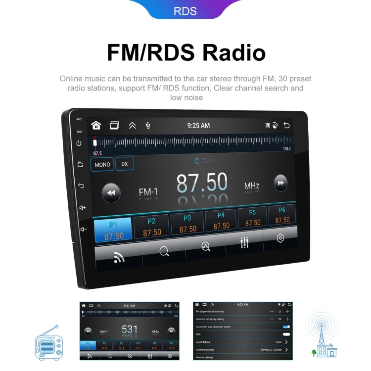 10.1 inch 6+128G Android Universal HD Large Screen Car Bluetooth Player Android GPS Navigation Integrated Machine(Standard) - Car MP3 & MP4 & MP5 by PMC TechLife | Online Shopping South Africa | PMC TechLife | Buy Now Pay Later Mobicred