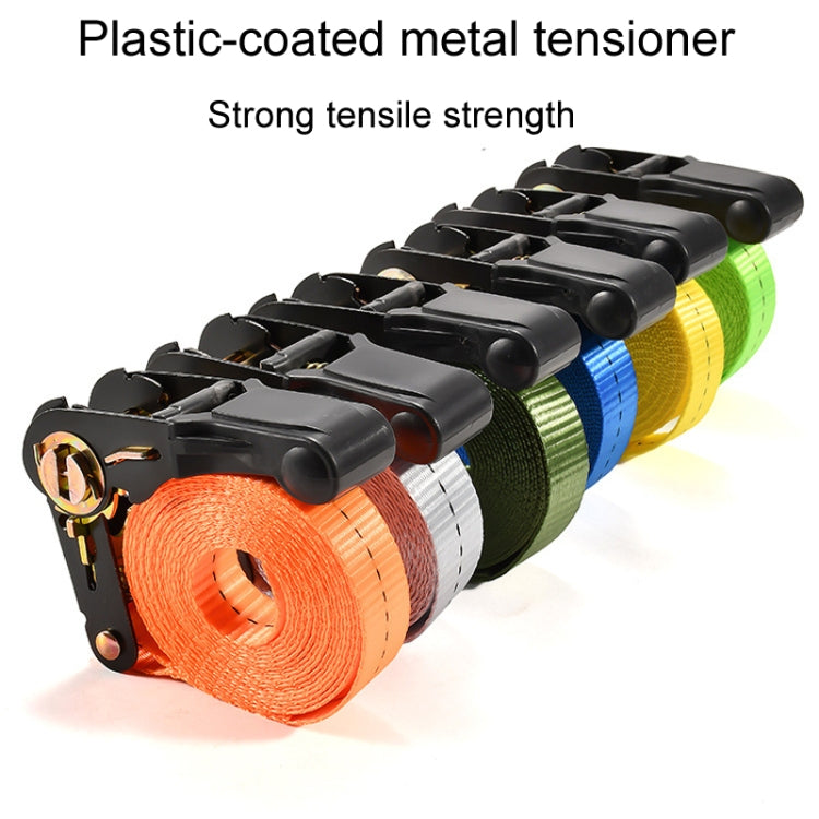 Motorcycle Ratchet Tensioner Cargo Bundling And Luggage Fixing Straps, Specification: Fluorescent Green 3m - Towing Bars by PMC TechLife | Online Shopping South Africa | PMC TechLife | Buy Now Pay Later Mobicred