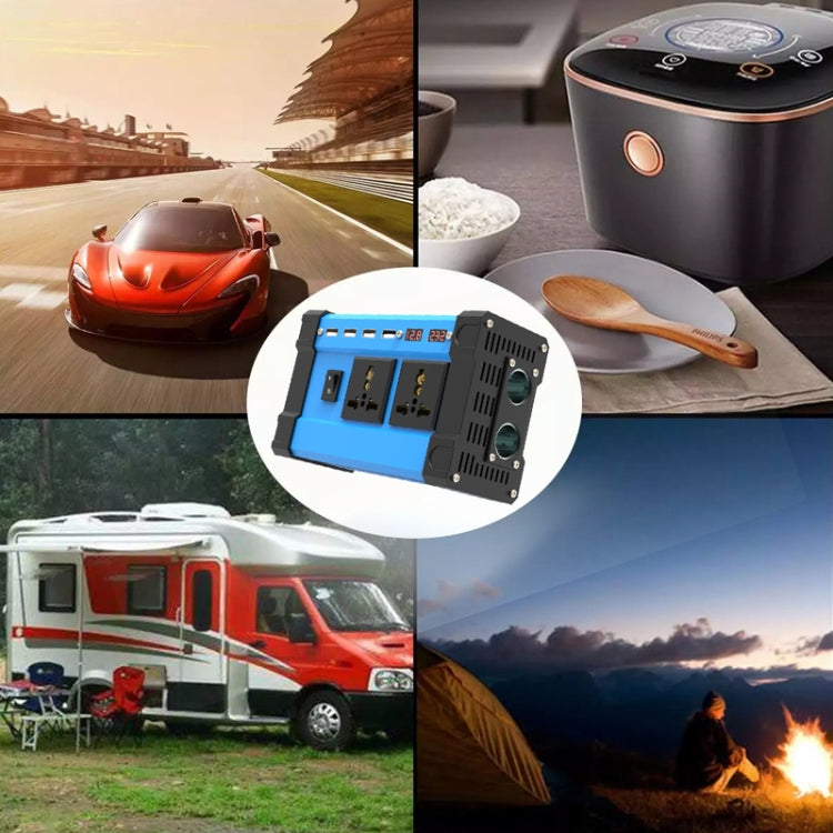 12V To 110V 500W Car Digital Display Inverter - Modified Square Wave by PMC TechLife | Online Shopping South Africa | PMC TechLife | Buy Now Pay Later Mobicred