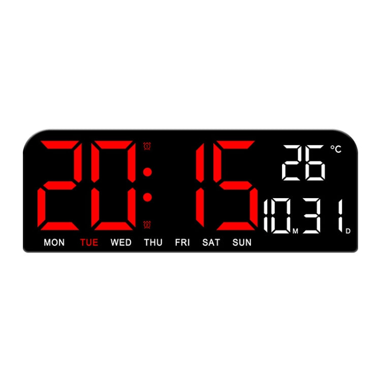 LED Screen Digital Display Desktop Alarm Clock Multifunctional Decoration Wall Clock(Red) - Alarm Clocks by PMc TechLife | Online Shopping South Africa | PMc TechLife | Buy Now Pay Later Mobicred