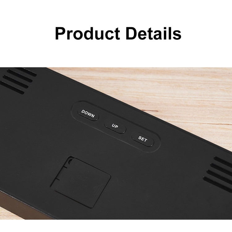 LED Screen Digital Display Desktop Alarm Clock Multifunctional Decoration Wall Clock(Blue) - Alarm Clocks by PMc TechLife | Online Shopping South Africa | PMc TechLife | Buy Now Pay Later Mobicred