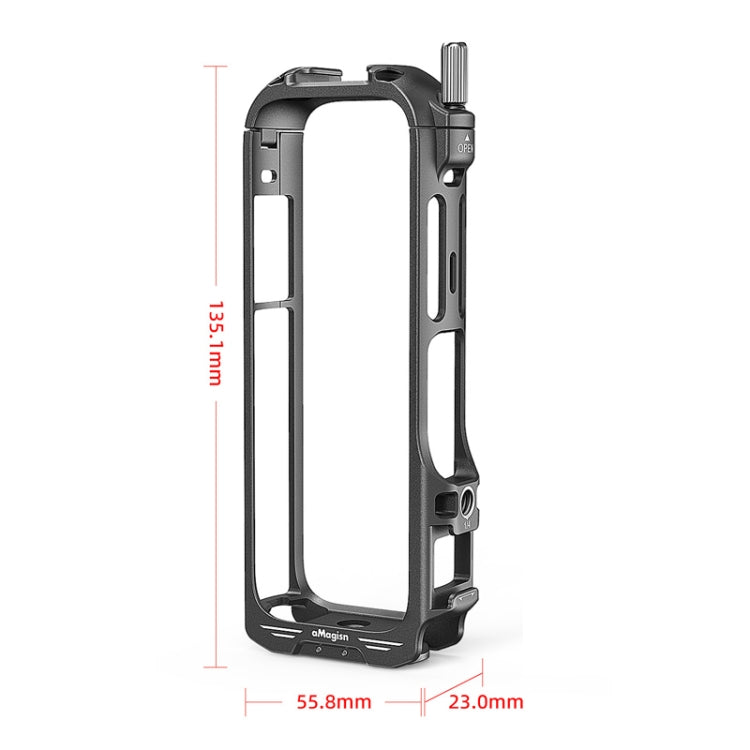 For Insta360 X4 AMagisn Metal Protective Housing Frame 2 Claws Rabbit Cage - Mount & Holder by aMagisn | Online Shopping South Africa | PMC Jewellery