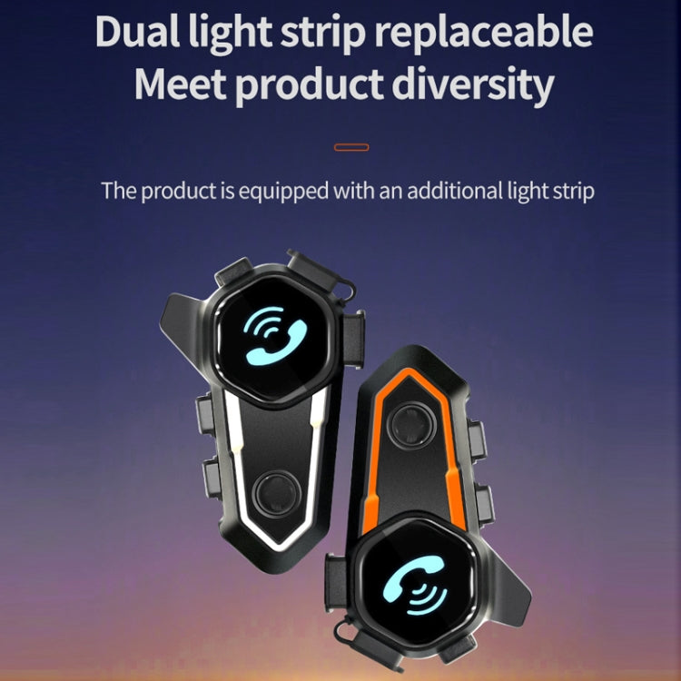 Motorcycle Noise Reduction Waterproof Helmet Cycling Bluetooth Headphones - Motorcycle Walkie Talkie by PMC TechLife | Online Shopping South Africa | PMC TechLife | Buy Now Pay Later Mobicred