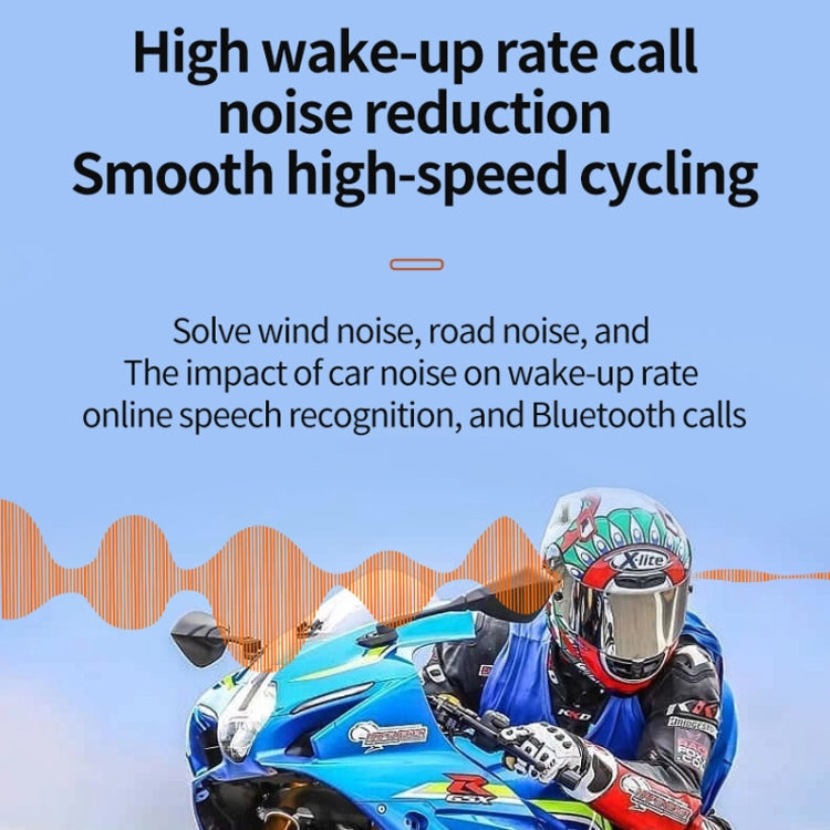 Motorcycle Noise Reduction Waterproof Helmet Cycling Bluetooth Headphones - Motorcycle Walkie Talkie by PMC TechLife | Online Shopping South Africa | PMC TechLife | Buy Now Pay Later Mobicred