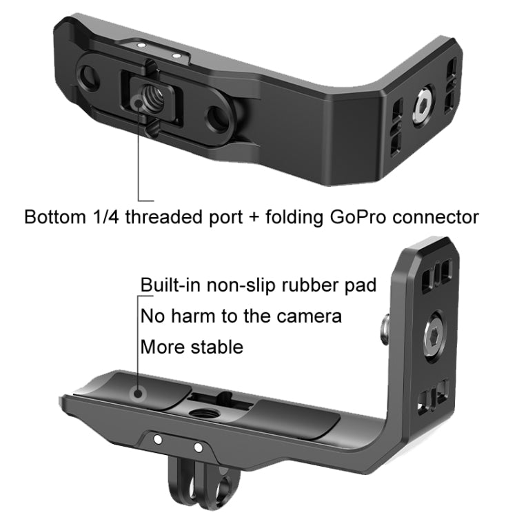 For Insta360 X4 / X3 Hepail Horizontal And Vertical Shooting Quick Release Metal Magnetic Bracket - Mount & Holder by Hepail | Online Shopping South Africa | PMC Jewellery