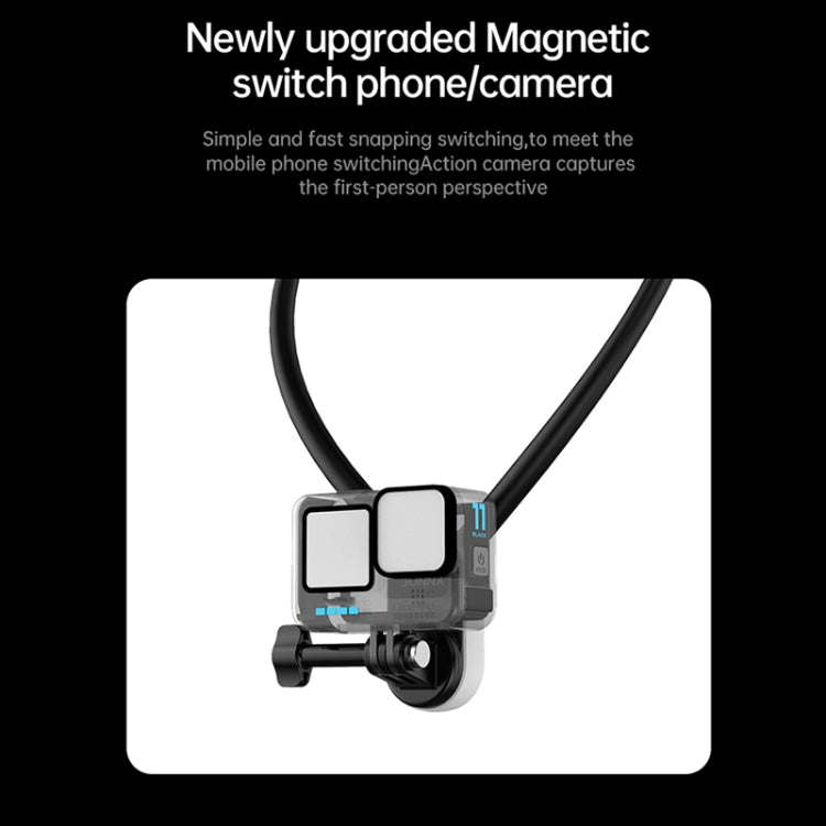 Magnetic Hanging Neck Holder For Mobile Phones/Action Cameras(Black) -  by PMC Jewellery | Online Shopping South Africa | PMC Jewellery | Buy Now Pay Later Mobicred