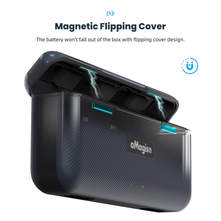 For DJI Action 4 / 3 aMagisn Fast Charge Charging Box Charger Sports Camera Accessories -  by aMagisn | Online Shopping South Africa | PMC Jewellery