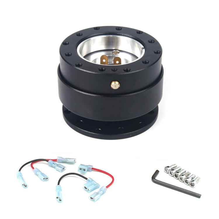 Steering Wheel With Locking Quick Release Booster Pad(Black) - Others by PMc TechLife | Online Shopping South Africa | PMc TechLife | Buy Now Pay Later Mobicred