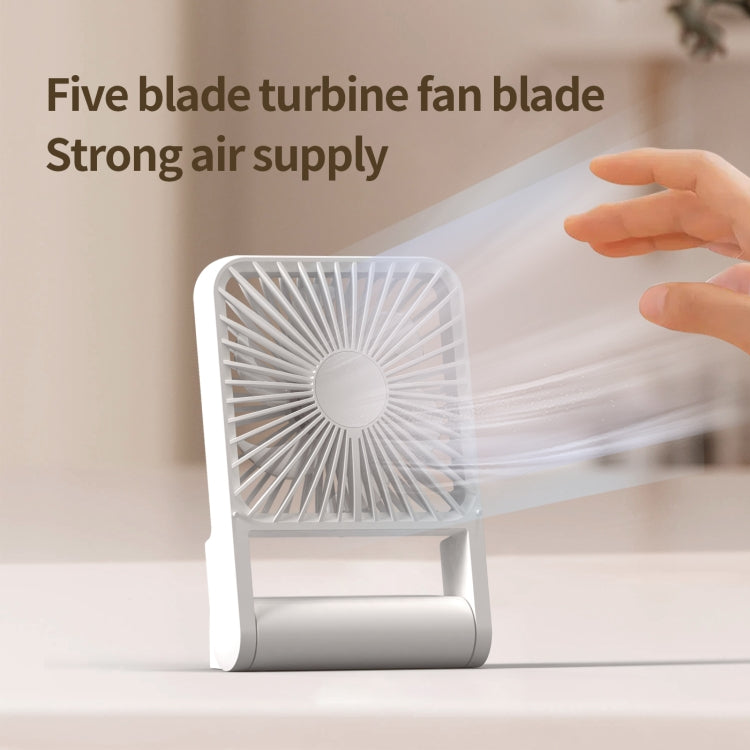 HX-123 USB Charging Wall-mounted Desktop Folding Thin and Light Small Fan(Blue) - Electric Fans by PMC TechLife | Online Shopping South Africa | PMC TechLife | Buy Now Pay Later Mobicred