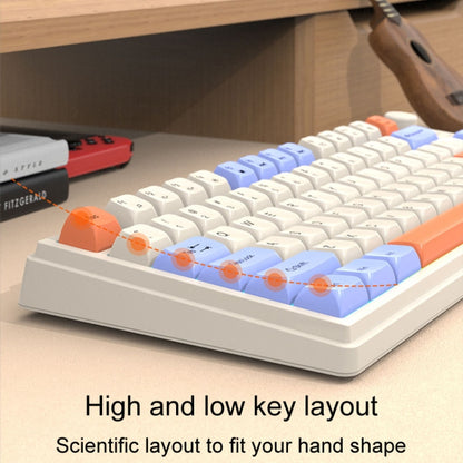 XUNSVFOX K81 Laptop Gaming Office Wired Illuminated Keyboard(Lake Blue) - Wired Keyboard by XUNSVFOX | Online Shopping South Africa | PMC Jewellery | Buy Now Pay Later Mobicred