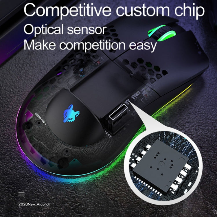 XUNSVFOX XYH80 Hollow Hole Rechargeable Wireless Gaming Mouse RGB Light Computer Office Mouse(Black) - Wireless Mice by XUNSVFOX | Online Shopping South Africa | PMC Jewellery | Buy Now Pay Later Mobicred