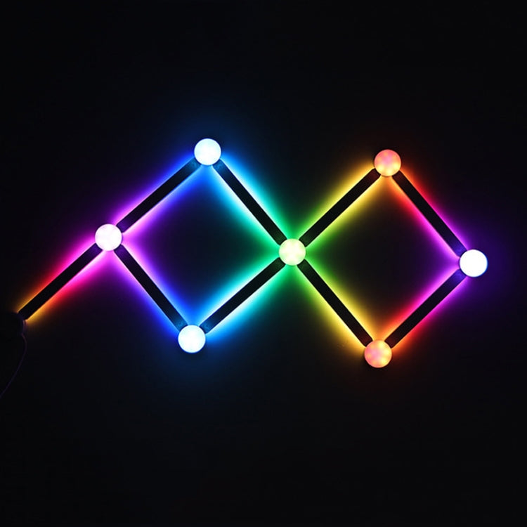 JSK-P30 9 Sections Smart WiFi Bluetooth Splicing Atmosphere Light Sound Control Constellation Light Support Amazon Alexa / Google Assistant / DuerOS AU Plug(White) - Novelty Lighting by PMC TechLife | Online Shopping South Africa | PMC TechLife | Buy Now Pay Later Mobicred