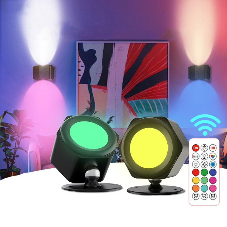 JSK-C38 Rechargeable Double Side Lighted Magnetic Wall Lamp Remote Control Night Light(White) - Wall Lamps by PMc TechLife | Online Shopping South Africa | PMc TechLife | Buy Now Pay Later Mobicred
