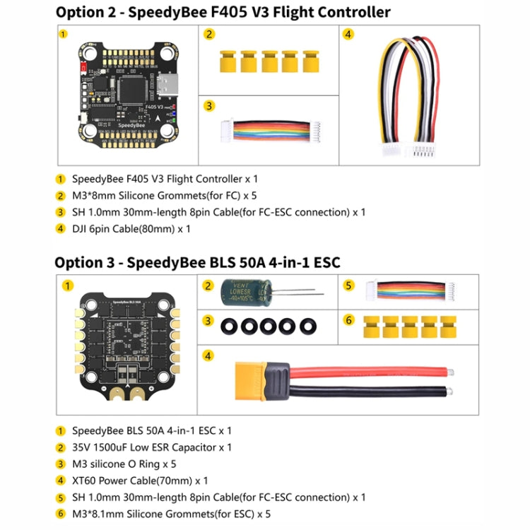 SpeedyBee F405 V3 50A Stack 3-6S Lipo Barometer For RC Drone - Flight Controller by PMC Jewellery | Online Shopping South Africa | PMC Jewellery | Buy Now Pay Later Mobicred