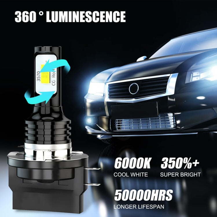 2pcs H11B 3570 2LED 80W Car Headlight Bulbs High Bright Fog Lights(White) - Fog / Driving Lights by PMC TechLife | Online Shopping South Africa | PMC TechLife | Buy Now Pay Later Mobicred