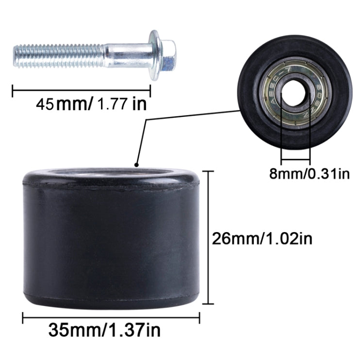 For Yamaha YFZ 350 Banshee 8mm Chain Tensioner Roller - free shipping - PMC TechLife - Order now!