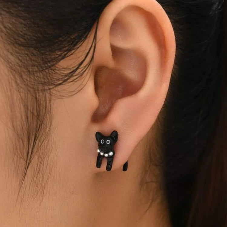 1pair Cute Cats Simple Ear Studs Ladies Detachable Earrings, Style: Model 3 - Stud Earrings & Earrings by PMC Jewellery | Online Shopping South Africa | PMC Jewellery | Buy Now Pay Later Mobicred